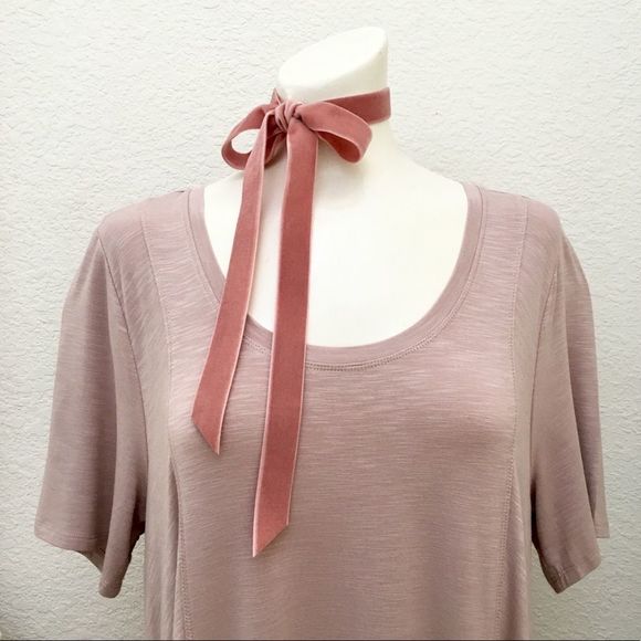 LOGO Lori Goldstein Stretch Rayon Trapeze Tunic, M - Picture 4 of 9